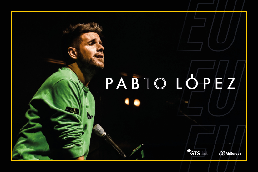 Fotografía promocional de Pablo López en BRUSELAS