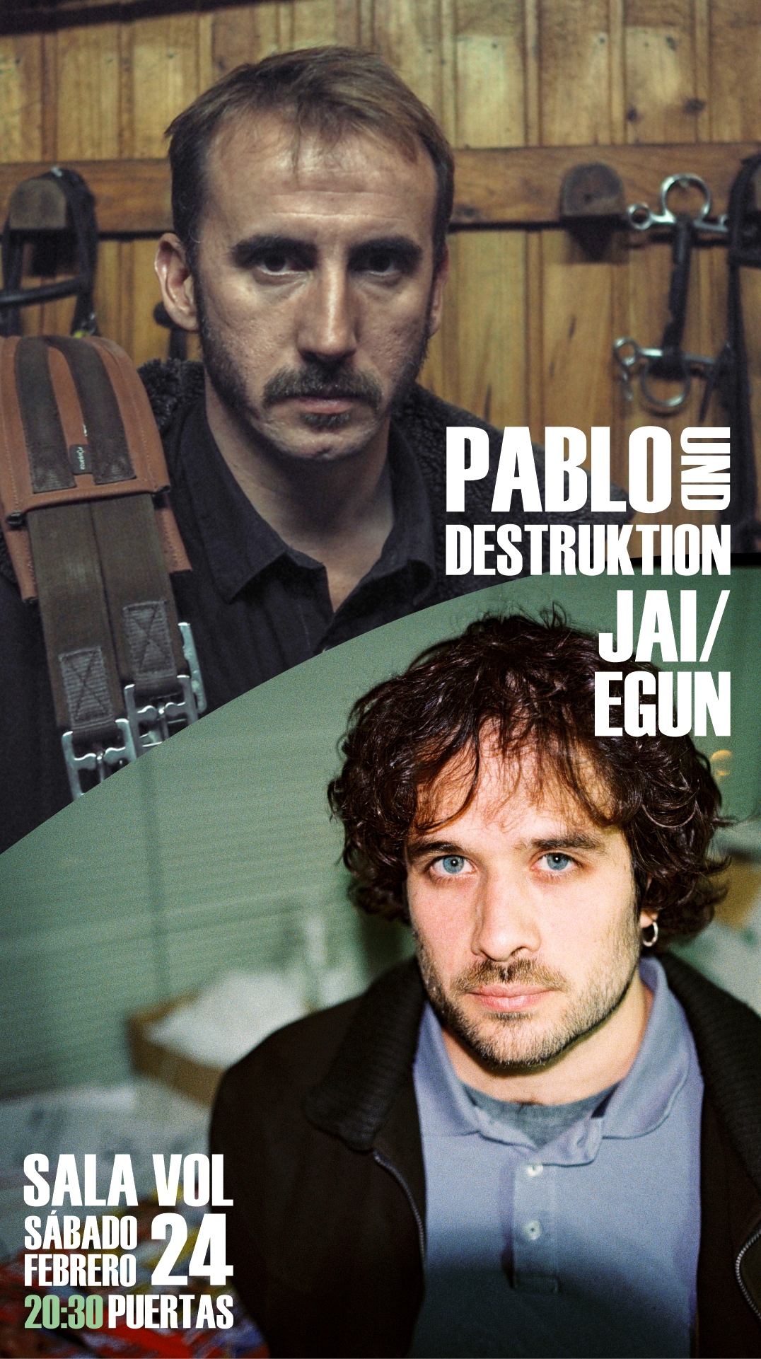 Promofoto von Pablo Und Destruktion + Jai/Egun @ Vol Barcelona.