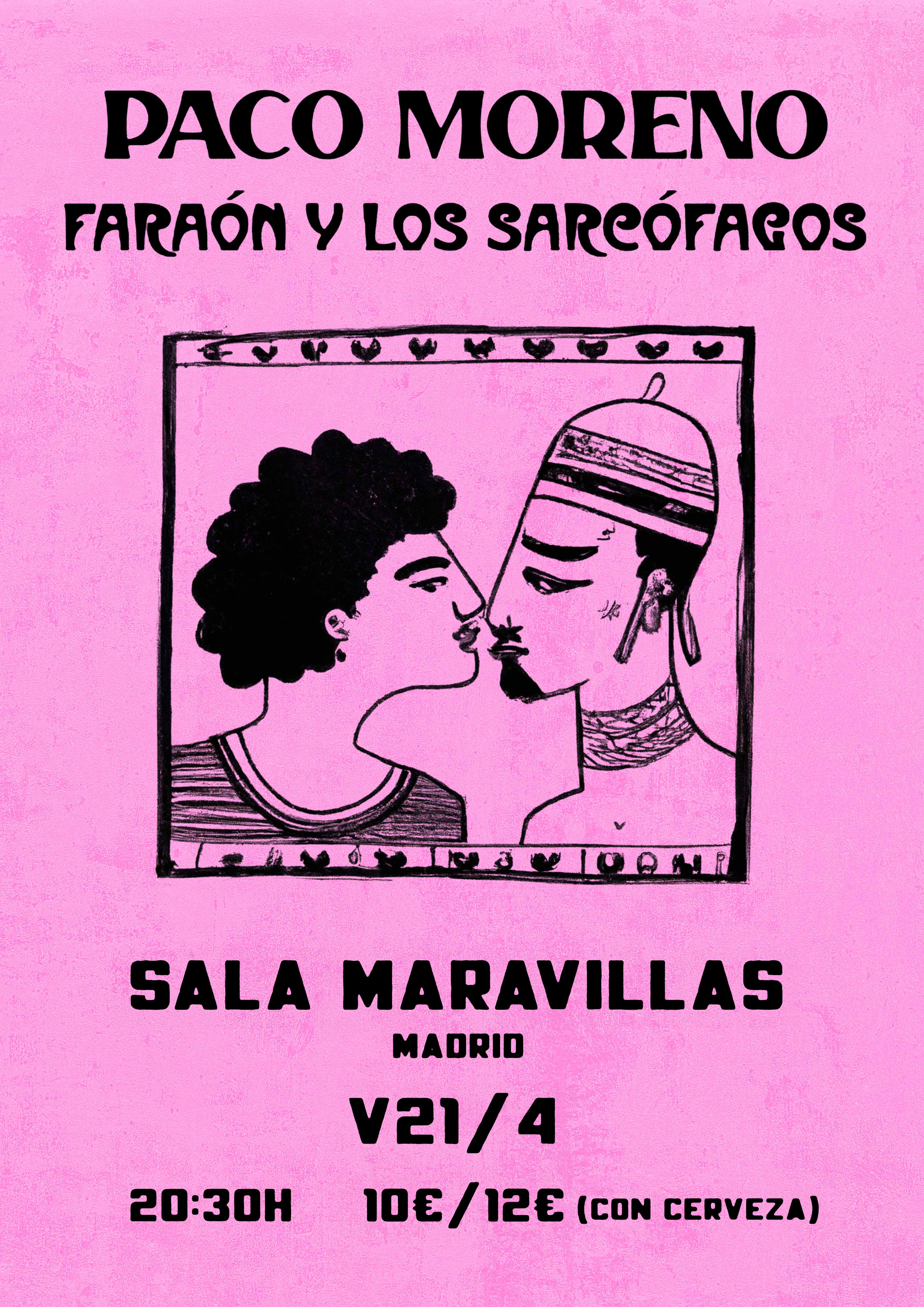 Fotografía promocional de Paco Moreno + Faraón y los Sarcófagos en Maravillas Club
