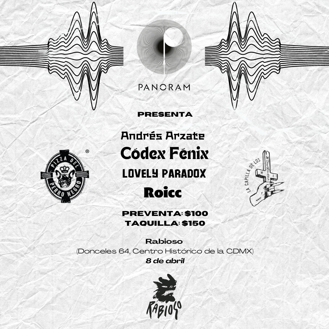 Fotografía promocional de Panoram en Rabioso!