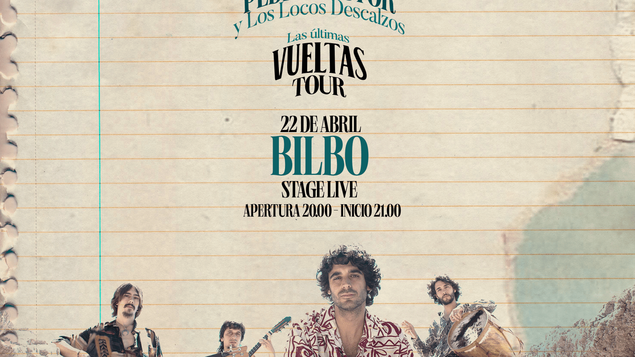 Fotografía promocional de Pedro Pastor Bilbao ''Las Últimas Vueltas'' Tour