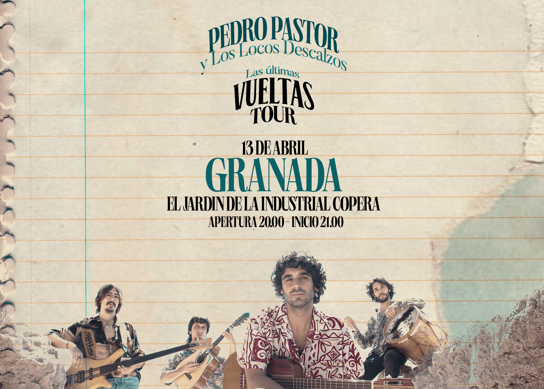 Fotografía promocional de Pedro Pastor Granada ''Las Últimas Vueltas'' Tour