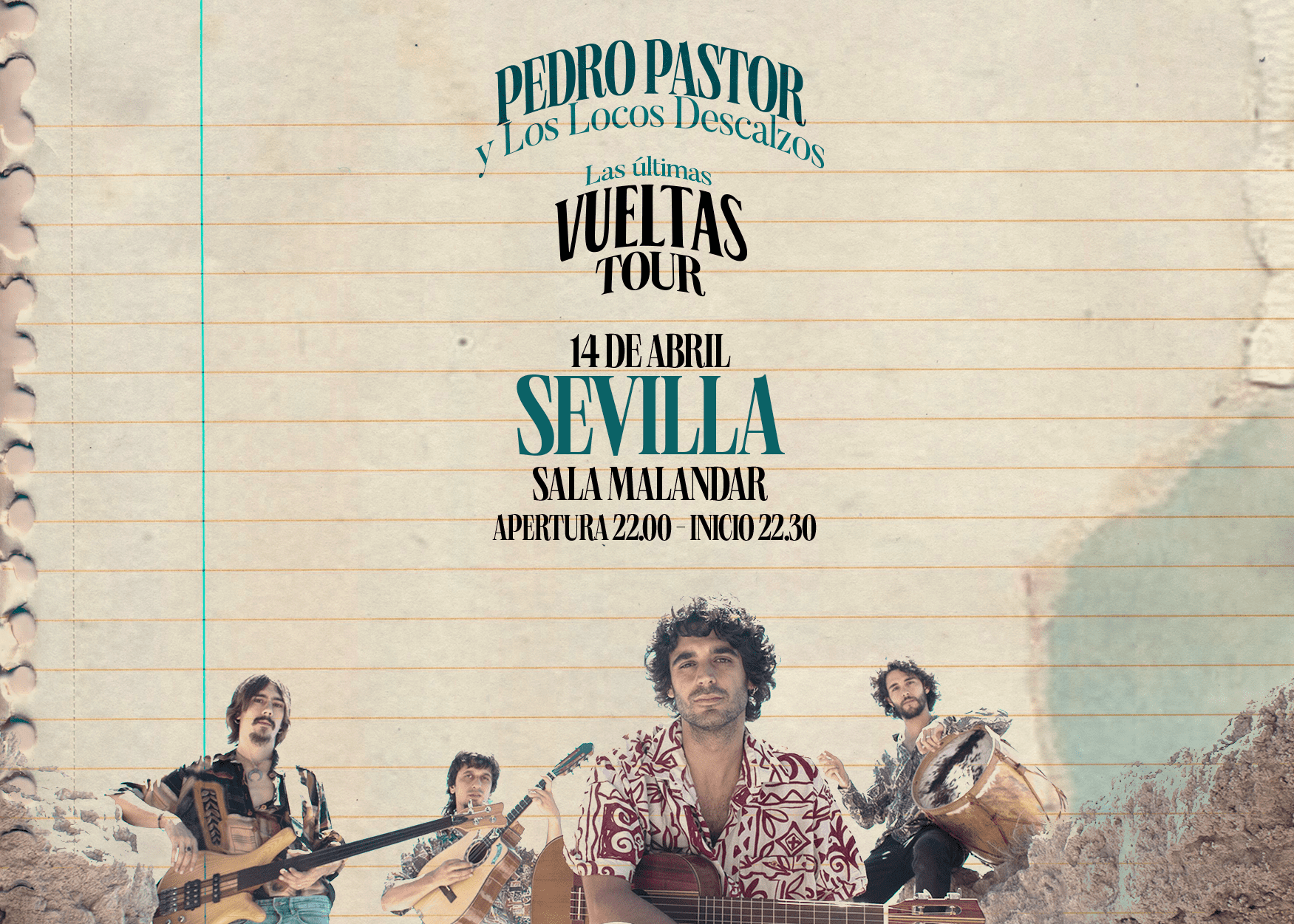 Fotografía promocional de Pedro Pastor Sevilla ''Las Últimas Vueltas'' Tour