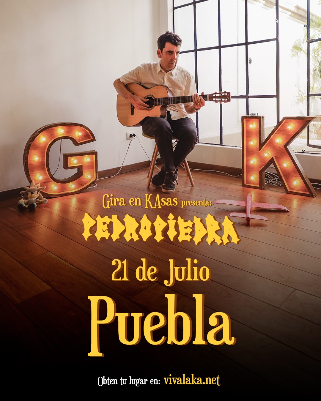 Fotografía promocional de Pedro Piedra Gira en KAsas Puebla