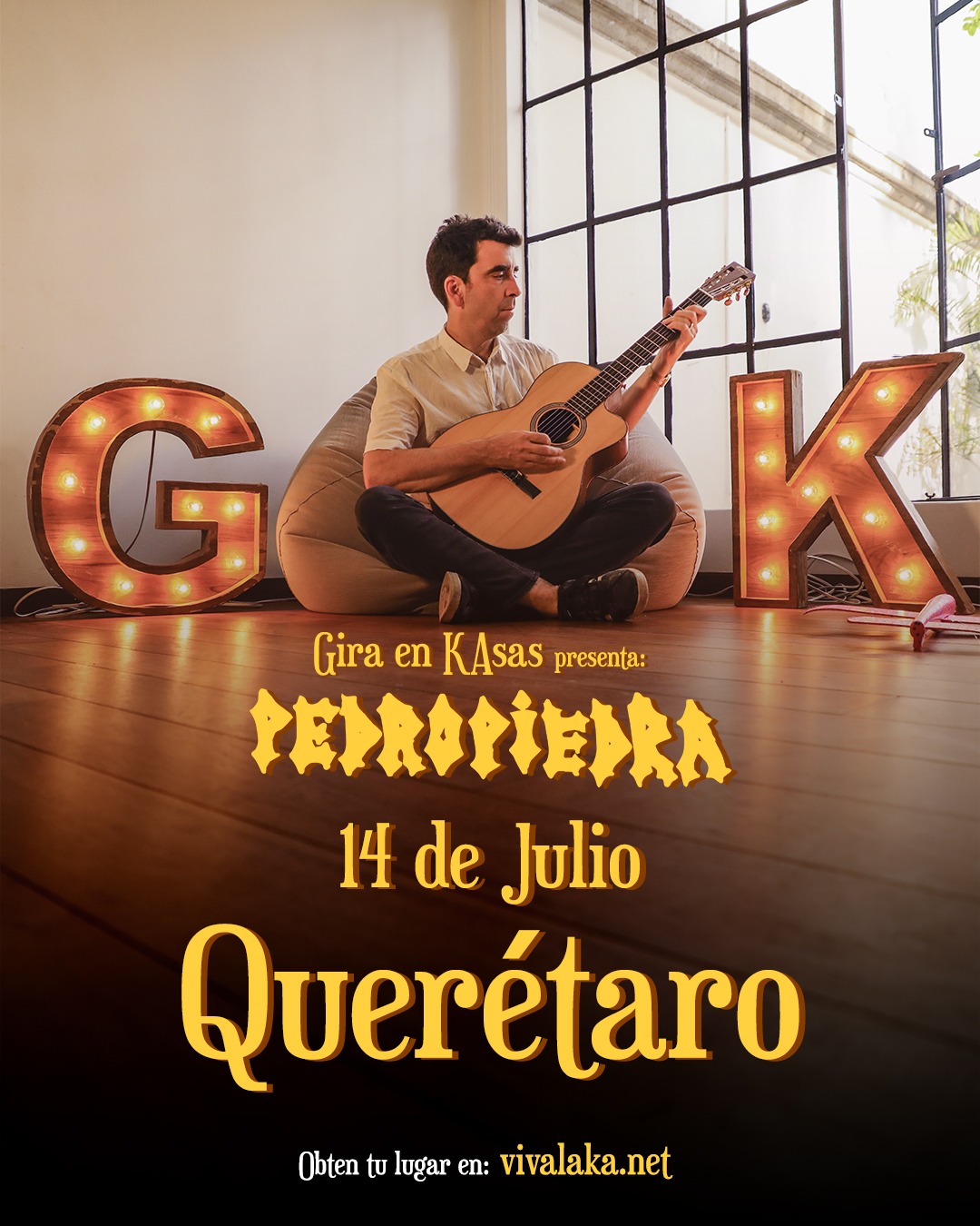 Fotografía promocional de Pedro Piedra Gira en KAsas Querétaro