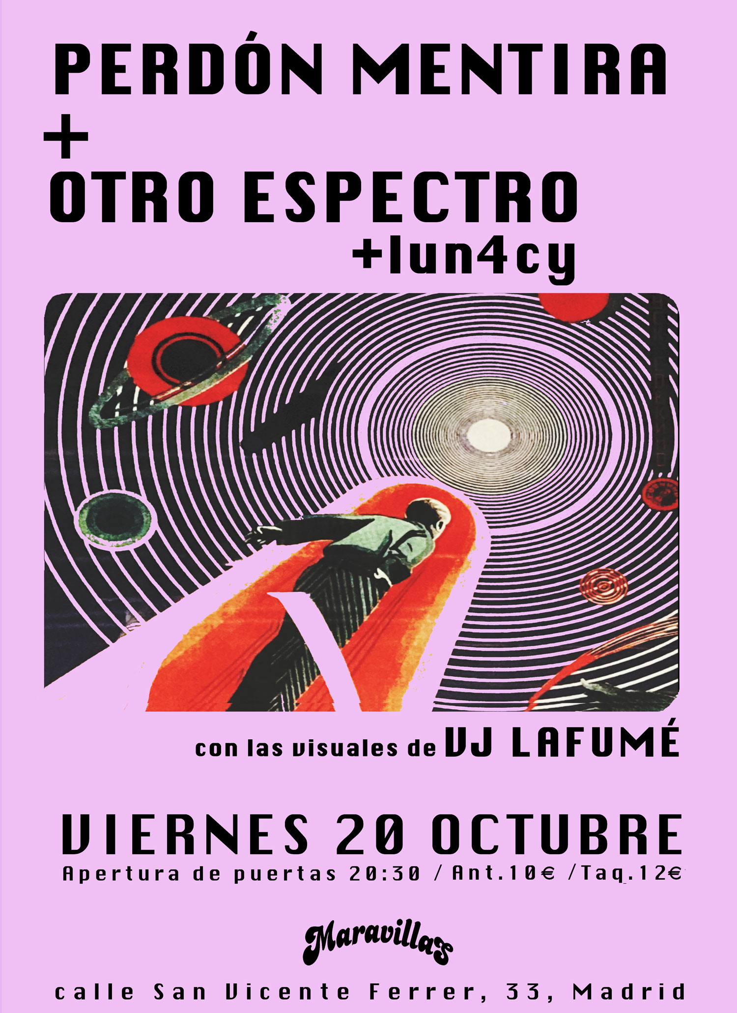 Fotografía promocional de Perdón Mentira + Otro Espectro en Maravillas Club