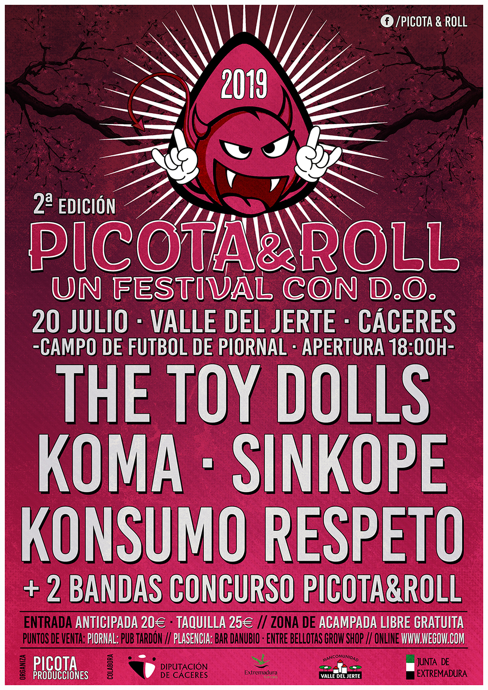 Fotografía promocional de PICOTA&ROLL 2019