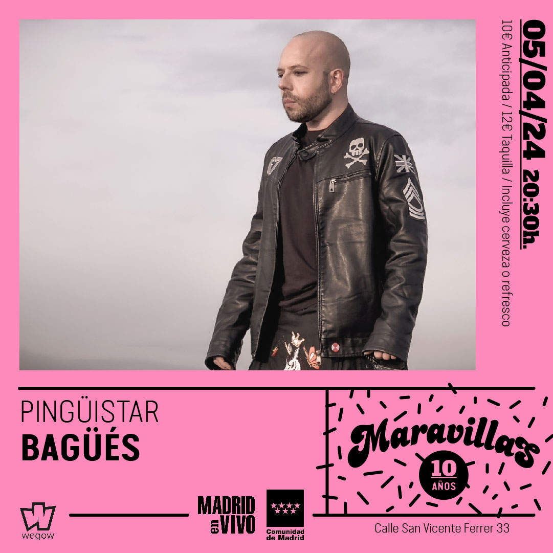 Fotografía promocional de Pingüistar + Bagüés en Maravillas Club