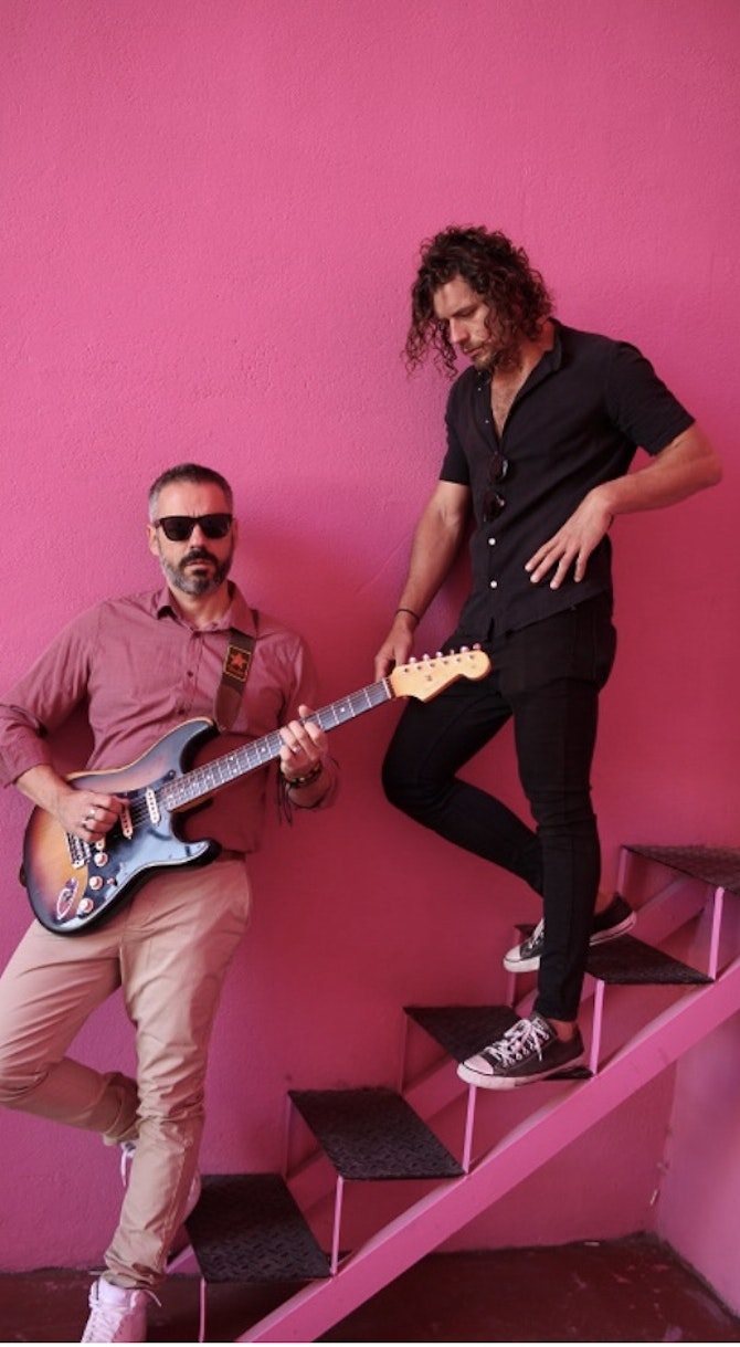 Fotografía promocional de Pink Flamingos & The Cherry Lovers + Samuel Socas