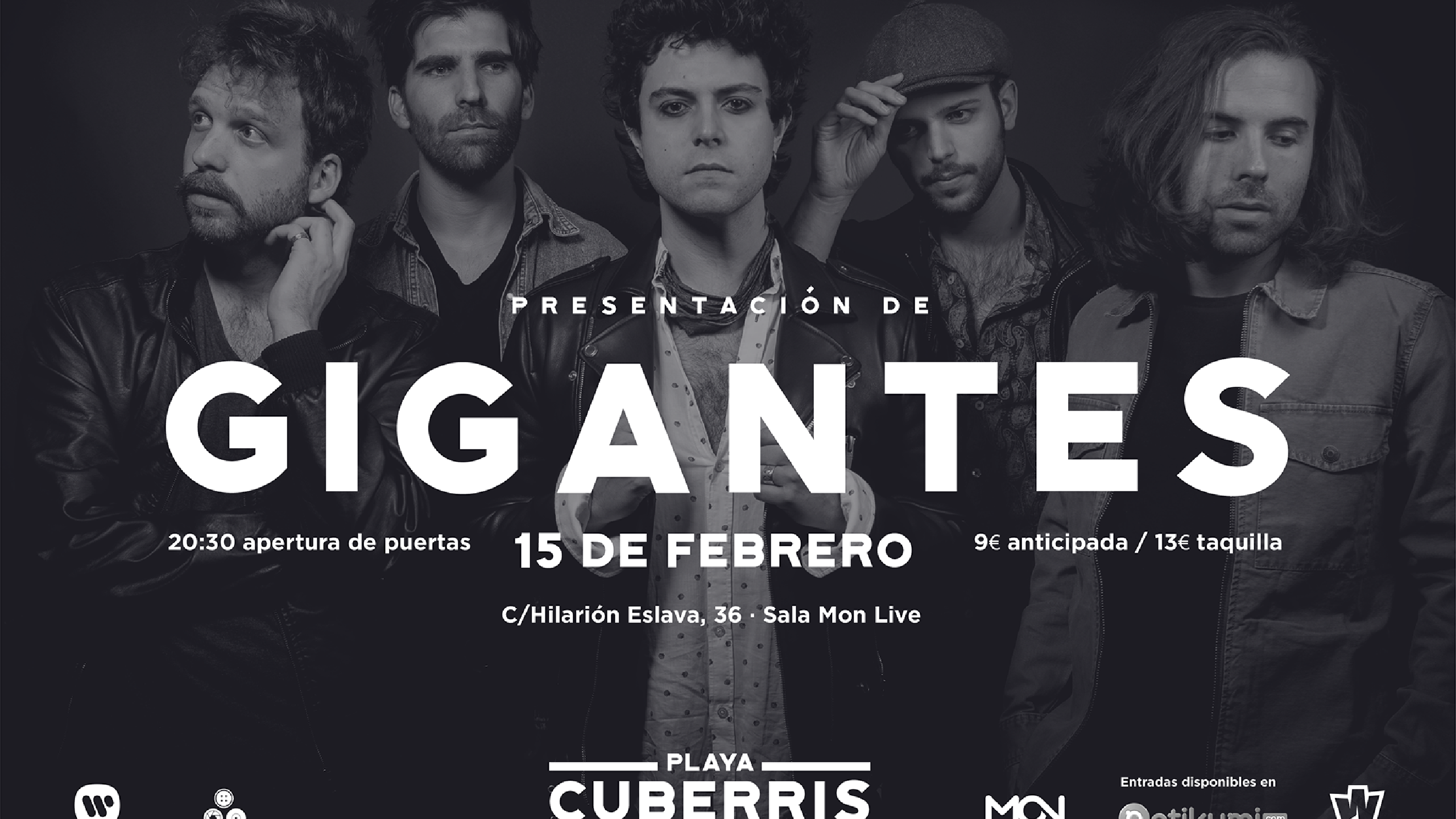 Fotografía promocional de Playa Cuberris presenta “Gigantes”