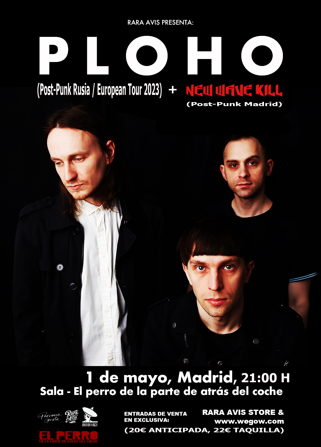 Fotografía promocional de PLOHO + NEW WAVE KILL