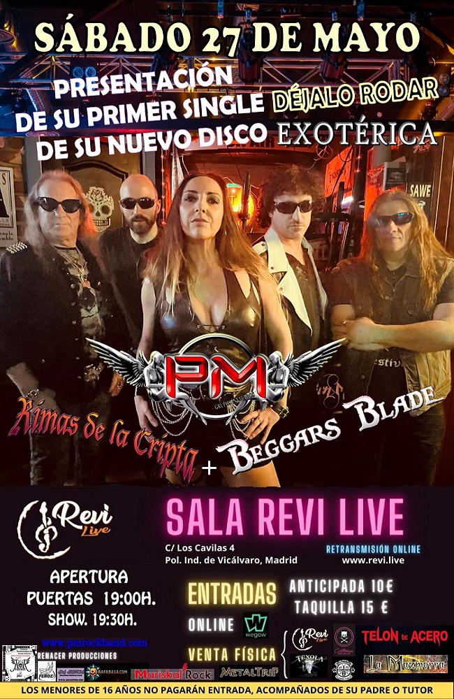 Fotografía promocional de PM en Madrid presentación de EXOTÉRICA