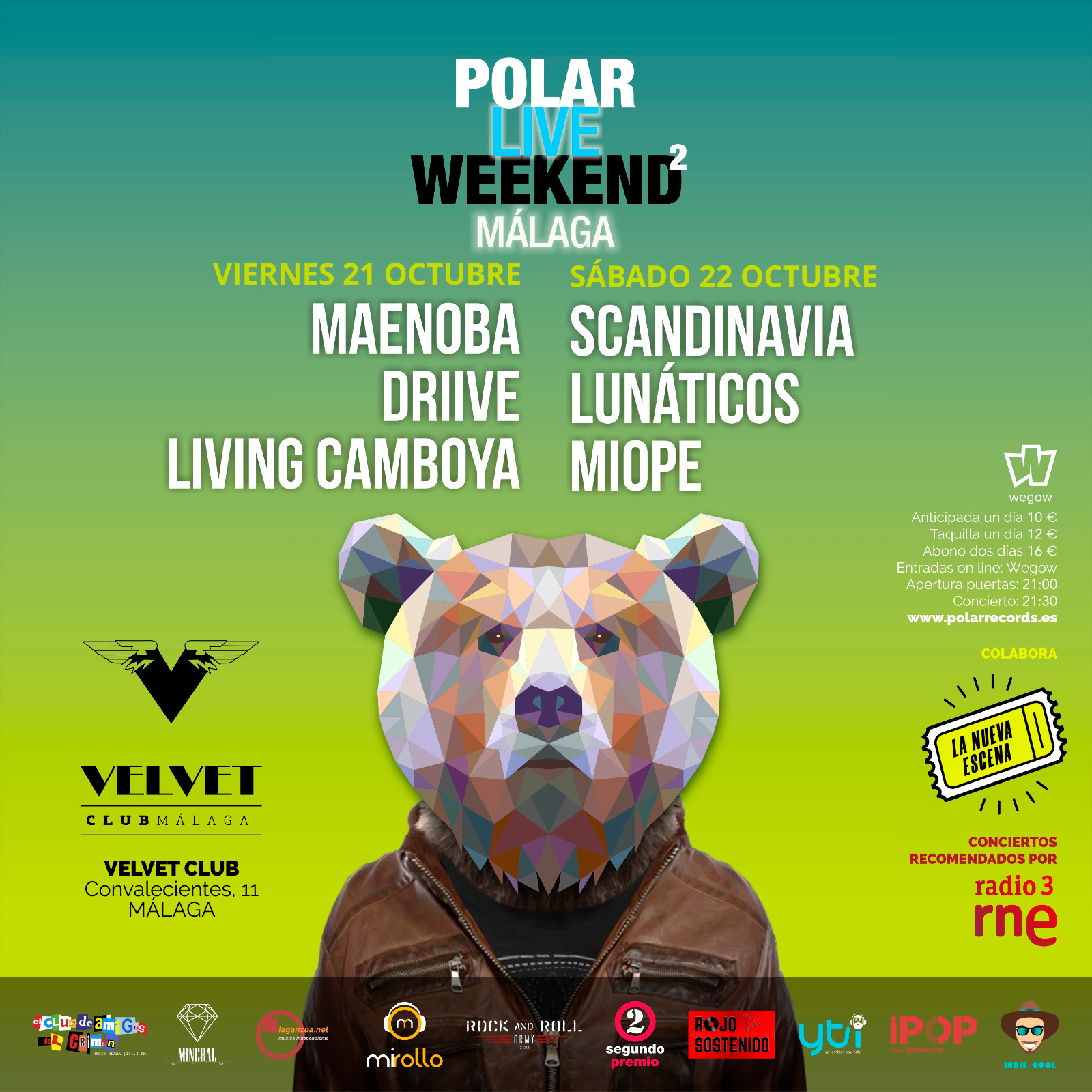 Fotografía promocional de POLAR LIVE WEEKEND MÁLAGA 2