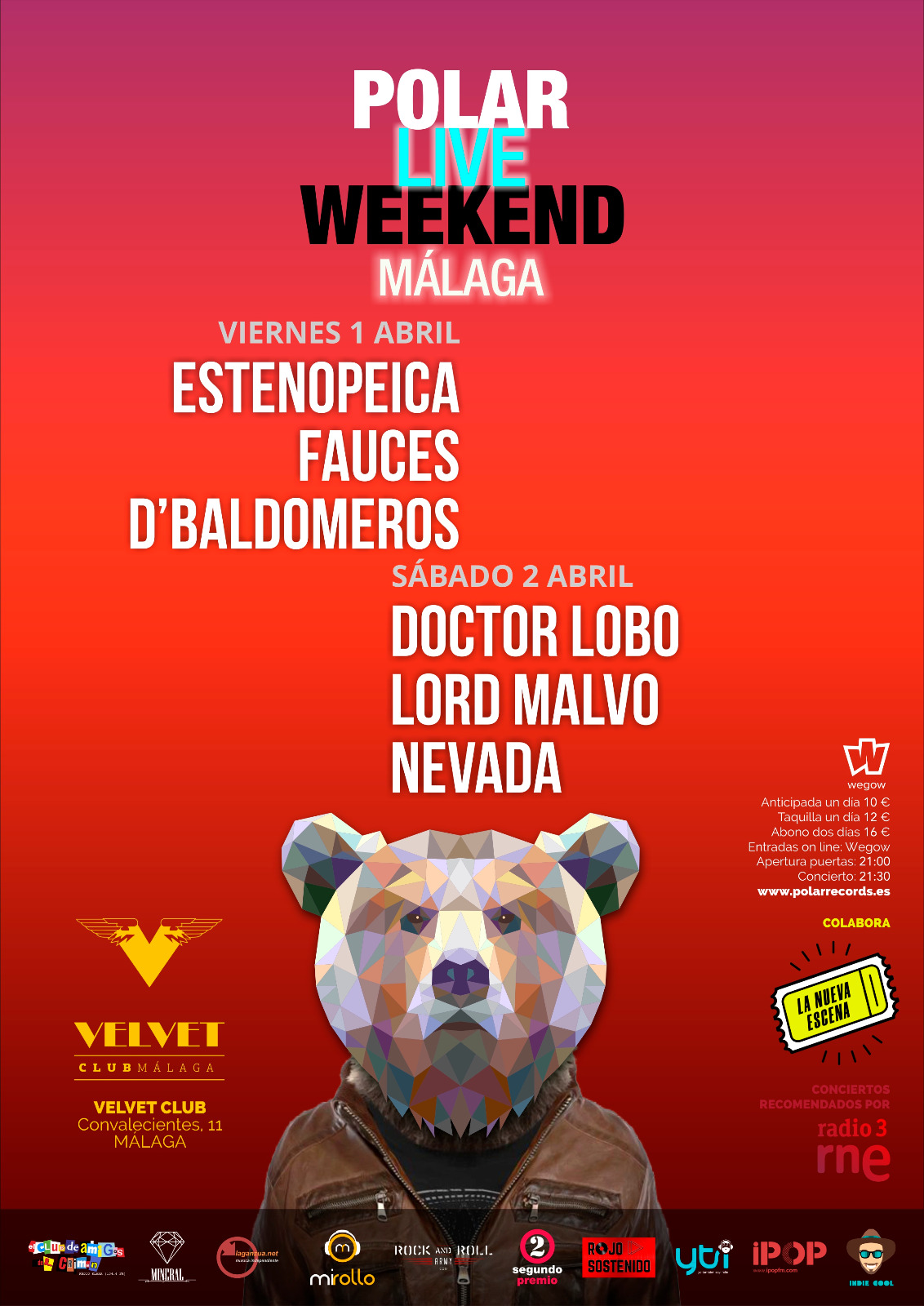 Fotografía promocional de POLAR LIVE WEEKEND MALAGA