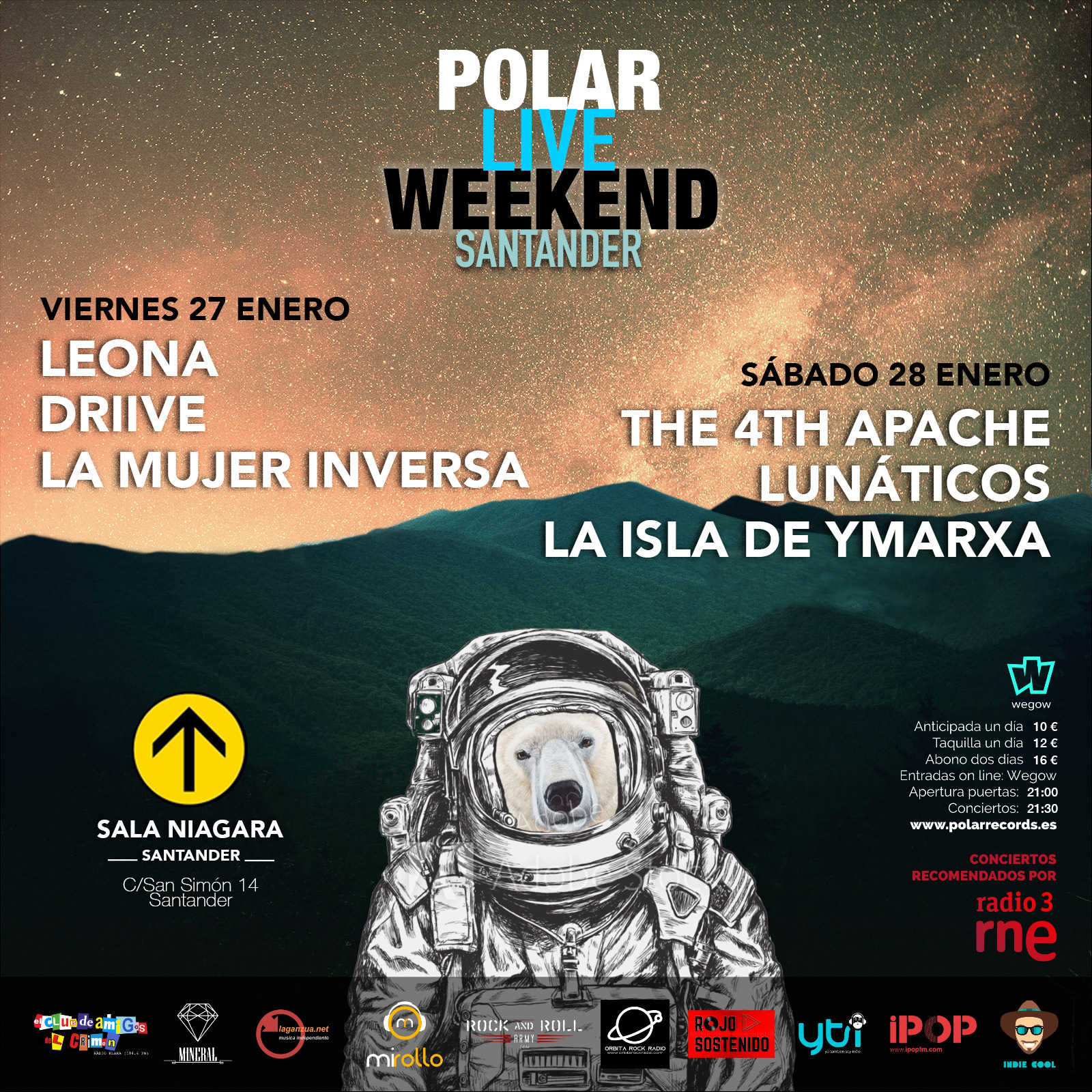 Fotografía promocional de POLAR LIVE WEEKEND SANTANDER