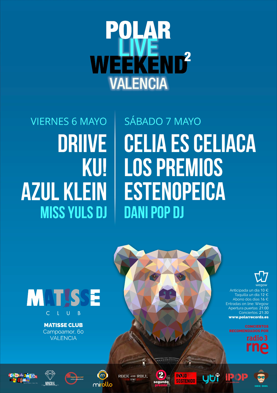 Fotografía promocional de POLAR LIVE WEEKEND VALENCIA 2