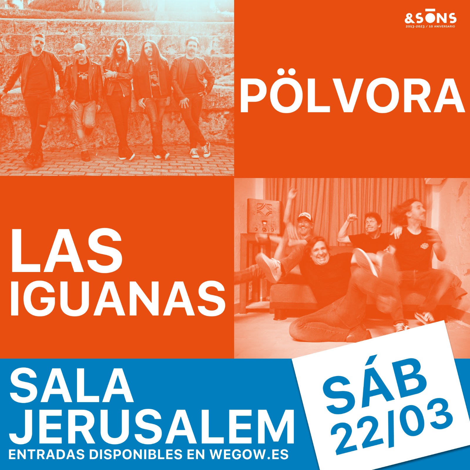 Fotografía promocional de Pölvora y Las Iguanas en Valencia