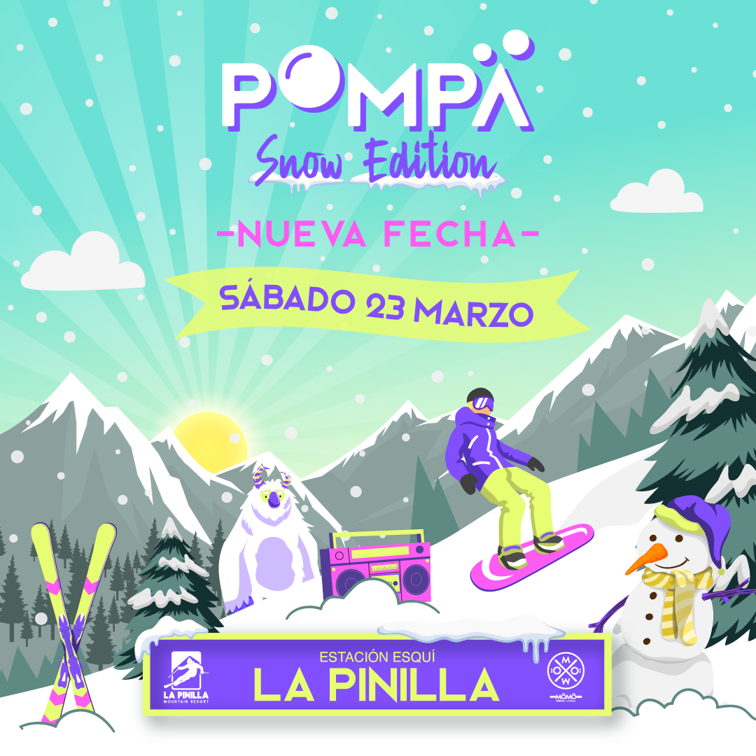Fotografía promocional de POMPÄ Snow Edition - Estación Ski La Pinilla (Momo Aprèski)