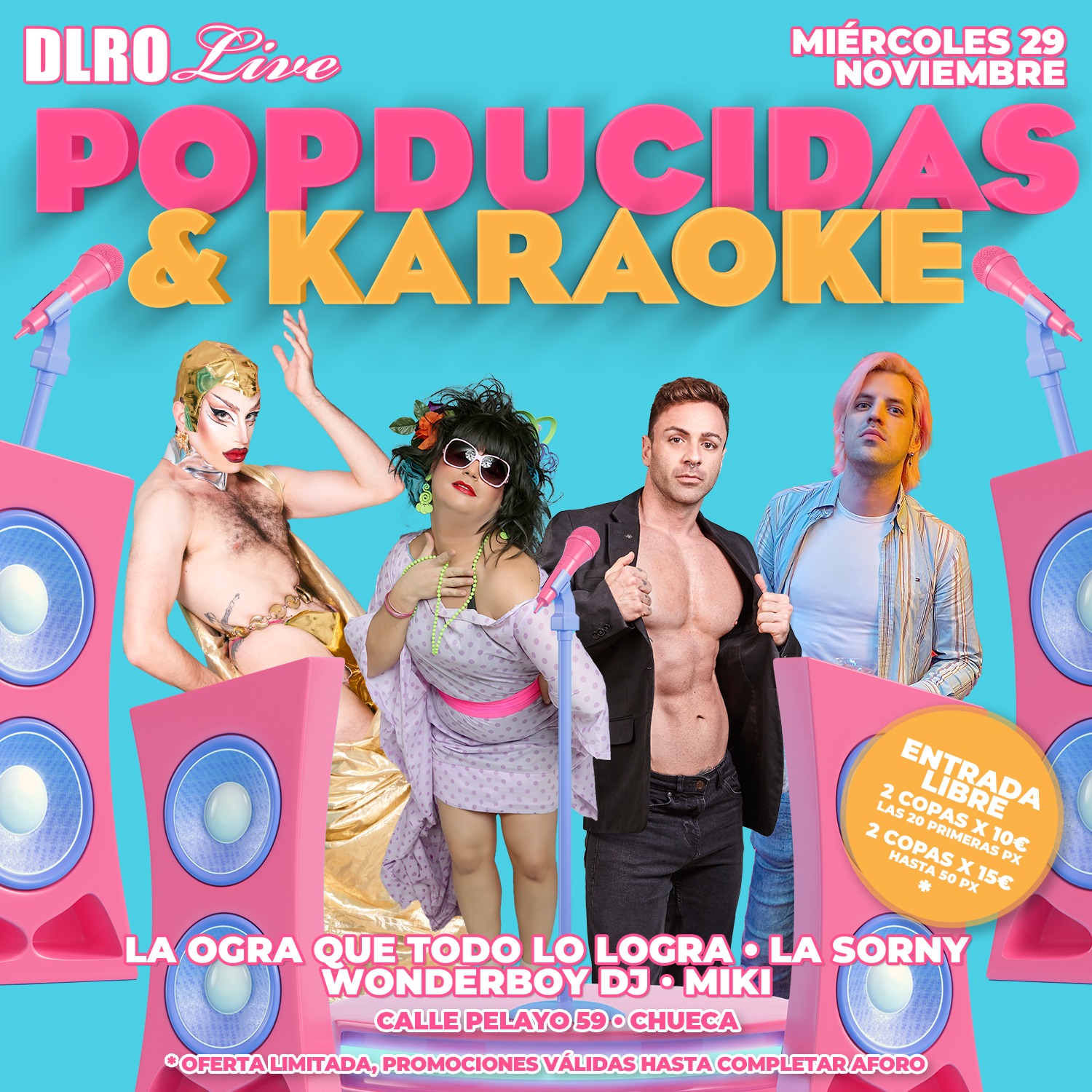 Fotografía promocional de POPDUCIDAS&KARAOKE