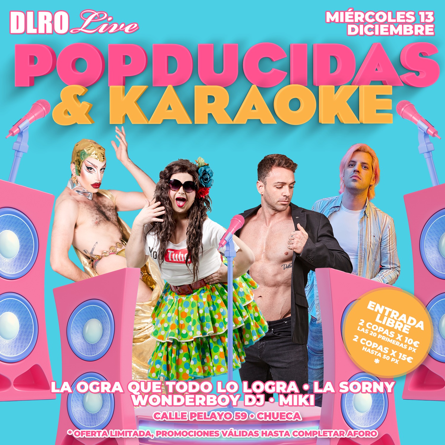 Fotografía promocional de POPDUCIDAS&KARAOKE