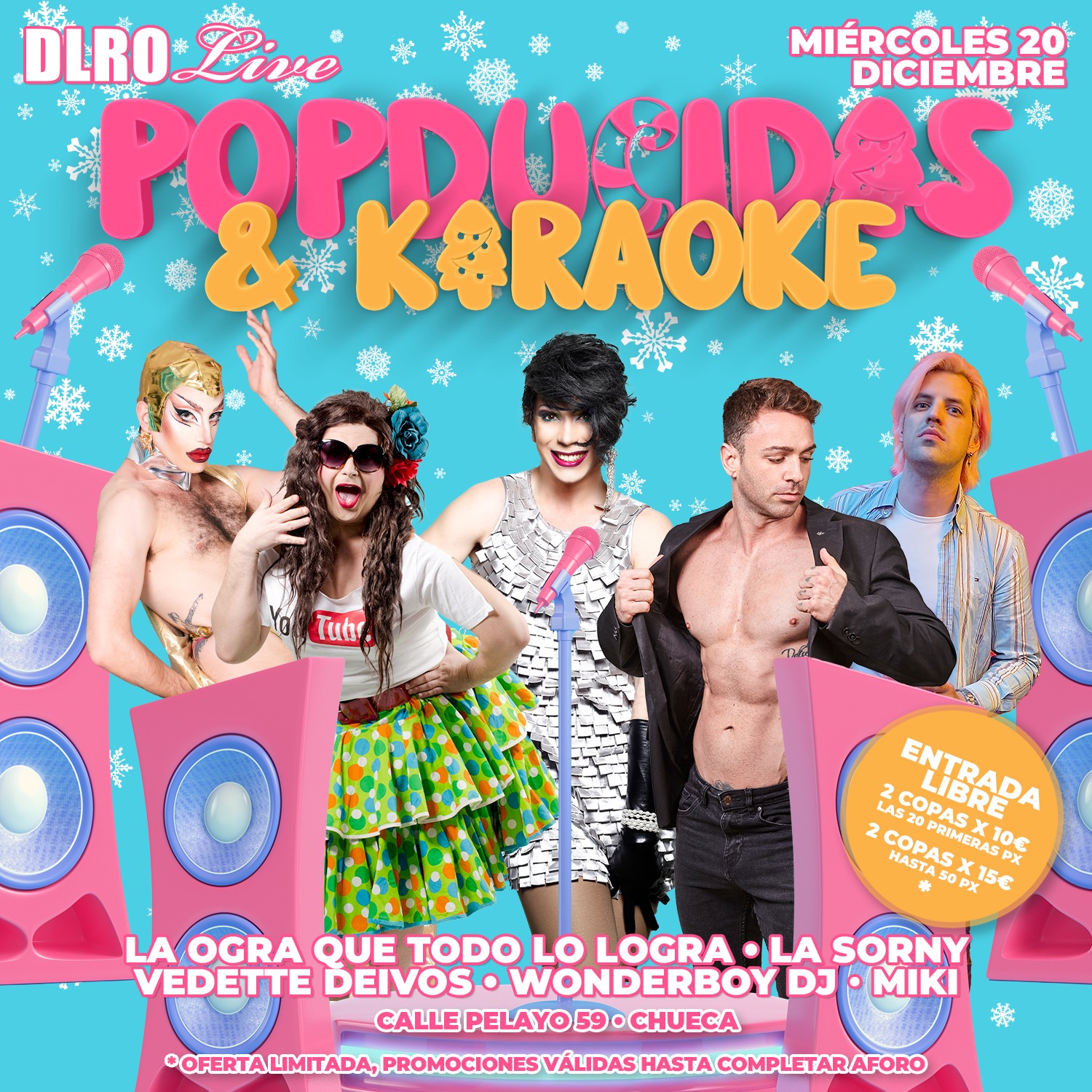 Fotografía promocional de POPDUCIDAS&KARAOKE