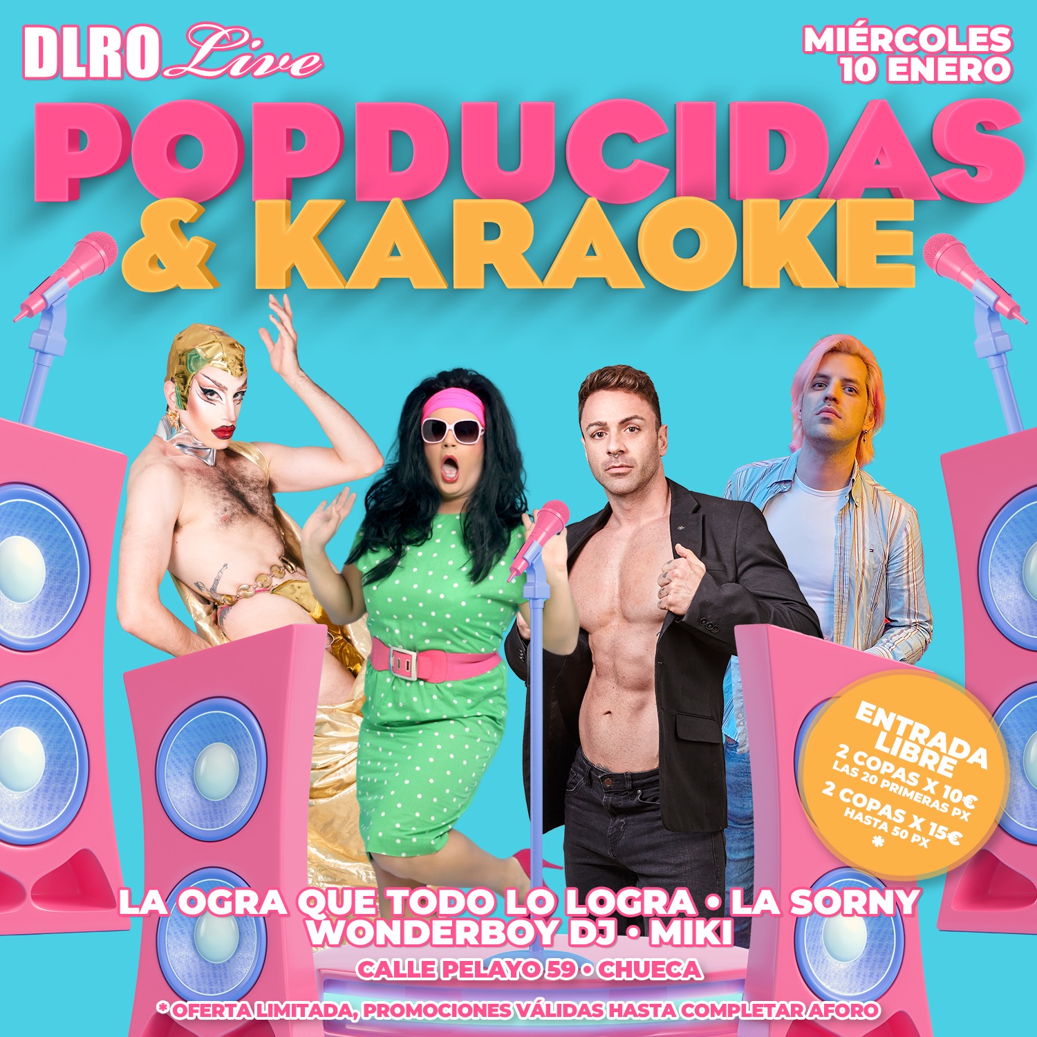 Fotografía promocional de POPDUCIDAS&KARAOKE