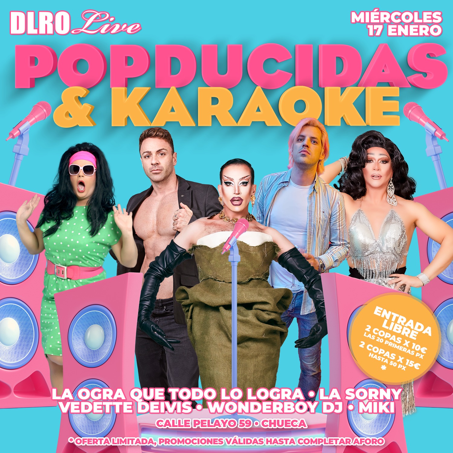 Fotografía promocional de POPDUCIDAS&KARAOKE