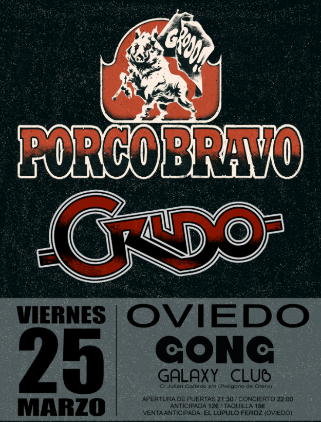 Fotografía promocional de PORCO BRAVO + CRUDO (Sala Gong - Oviedo - 25/03/22)