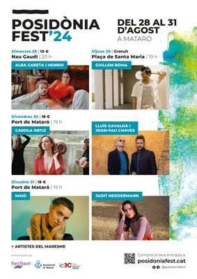 Fotografía promocional de POSIDÒNIA FEST - CAROLA ORTIZ / LLUÍS GAVALDÀ I JOAN-PAU CHAVES / ARTISTA DEL MARESME