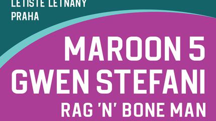 Prague Rocks 2023: Maroon 5, Gwen Stefani, RagnBone Man & další