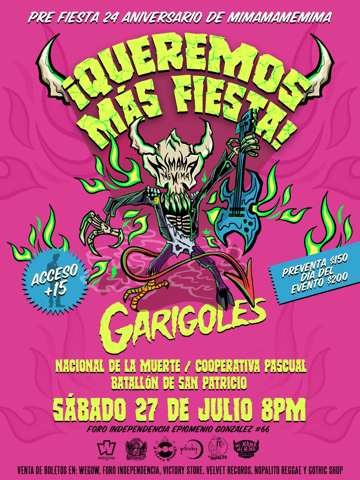 Fotografía promocional de Pre Fiesta 24 Aniversario Mi Mama Me Mima