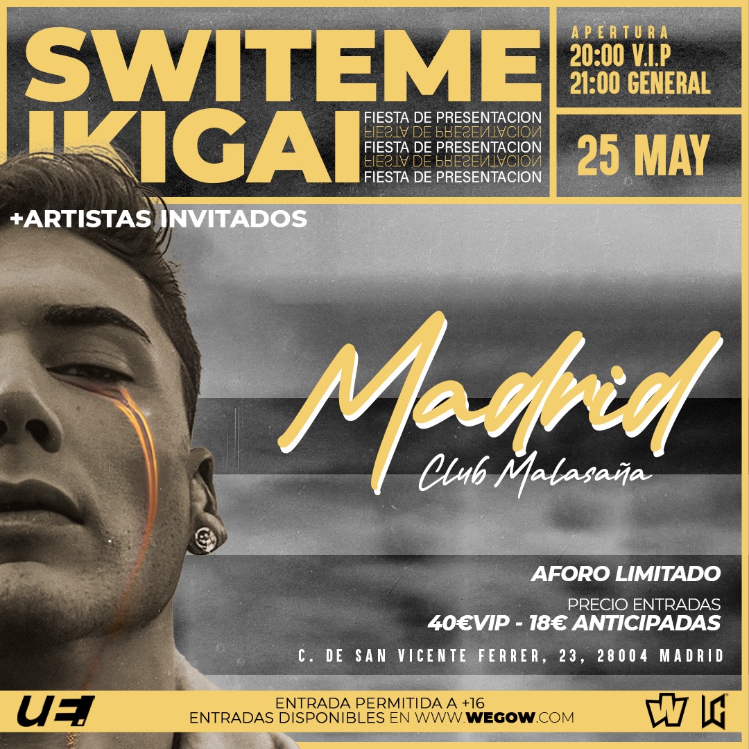 Fotografía promocional de Presentación Disco IKIGAI  SWIT EME