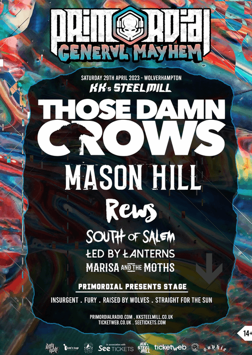 Fotografía promocional de Primordial Genaral Mayhem 2023