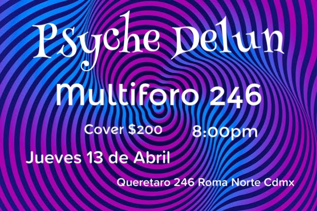Fotografía promocional de Psyche Delun en Multiforo 246