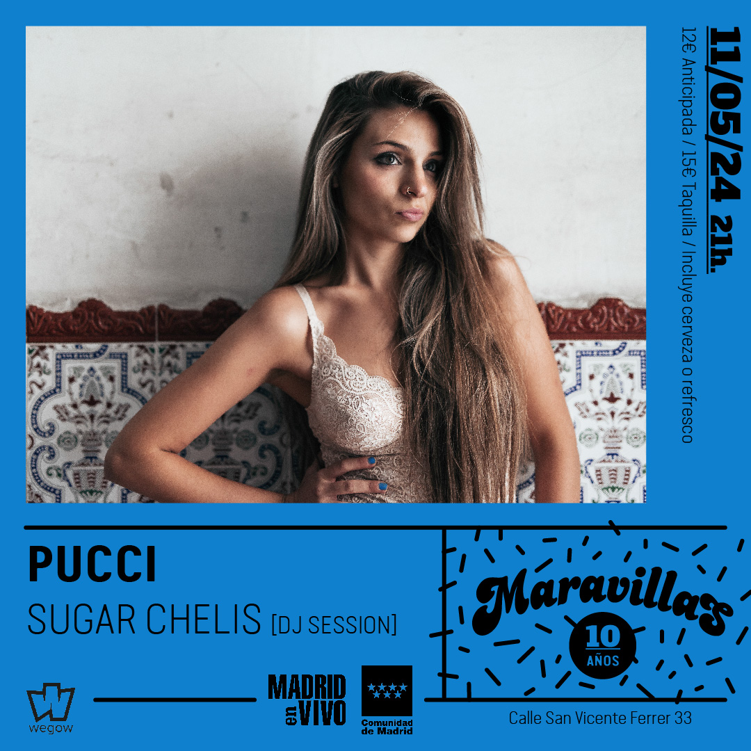 Fotografía promocional de PUCCI + Sugar Chelis Dj Session en Maravillas Club