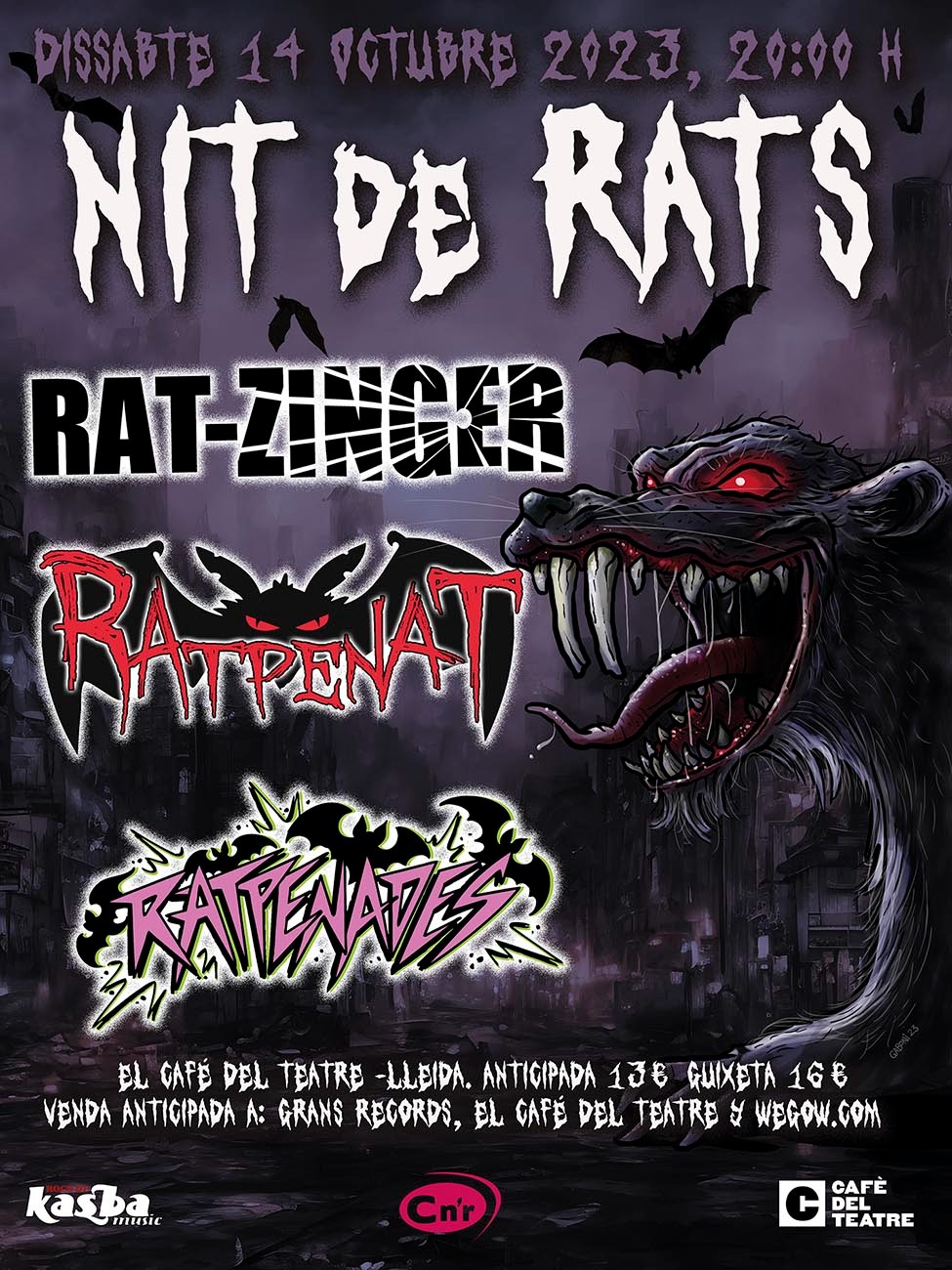 Fotografía promocional de RAT-ZINGER + RATPENAT + RATPENADES A LLEIDA