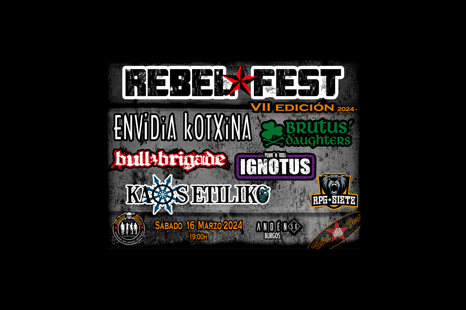 Fotografía promocional de REBEL FEST VII edición