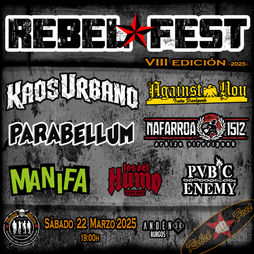 Fotografía promocional de REBEL FEST VIII edición