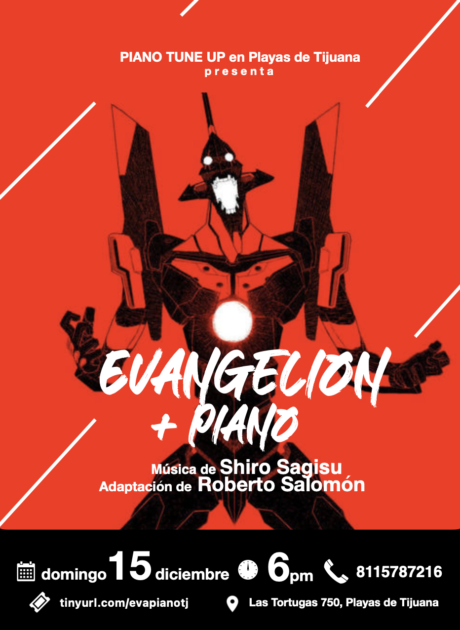 Fotografía promocional de Recital: Evangelion + Piano | Tj