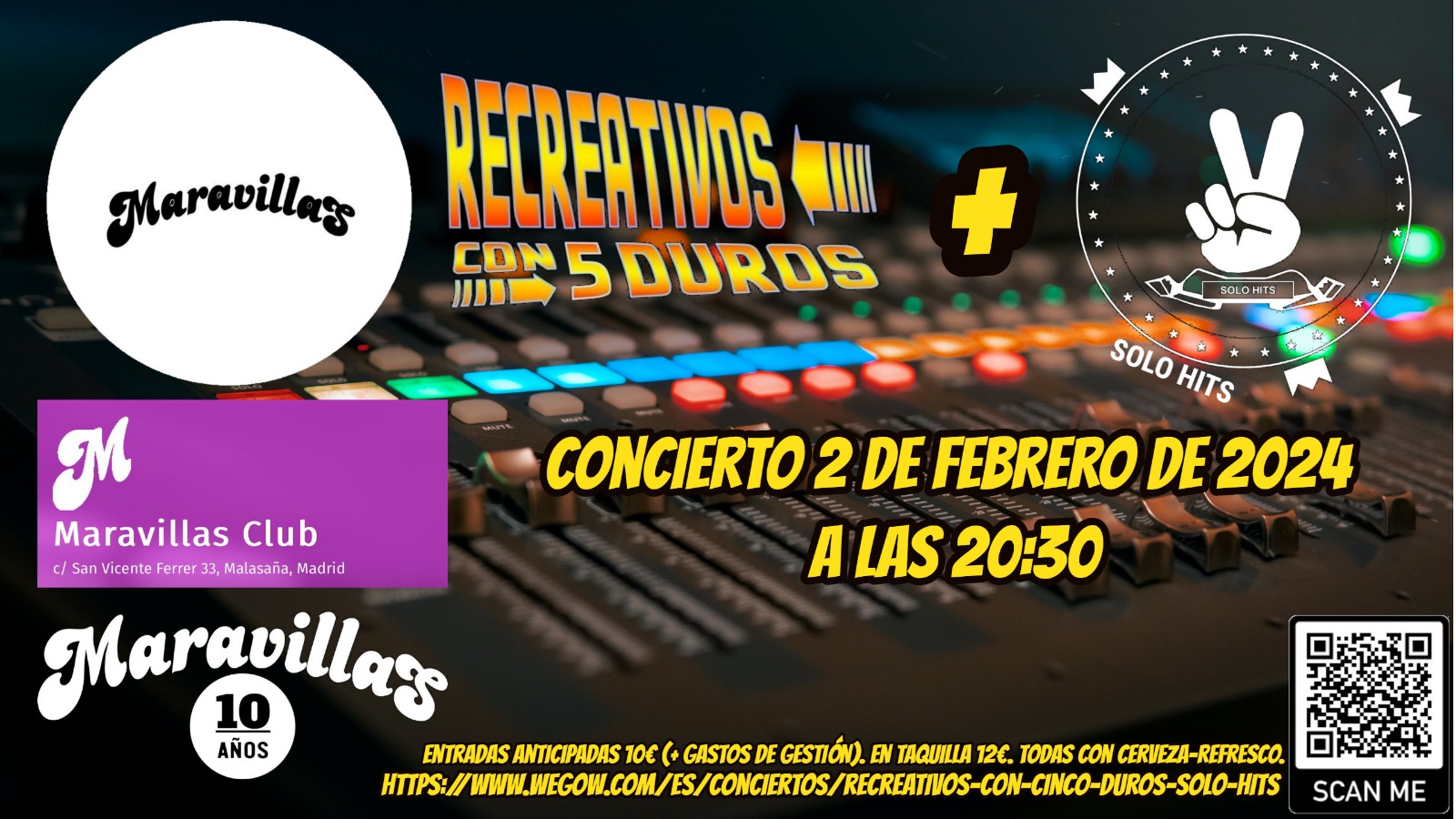 Fotografía promocional de Recreativos Con Cinco Duros + Solo Hits