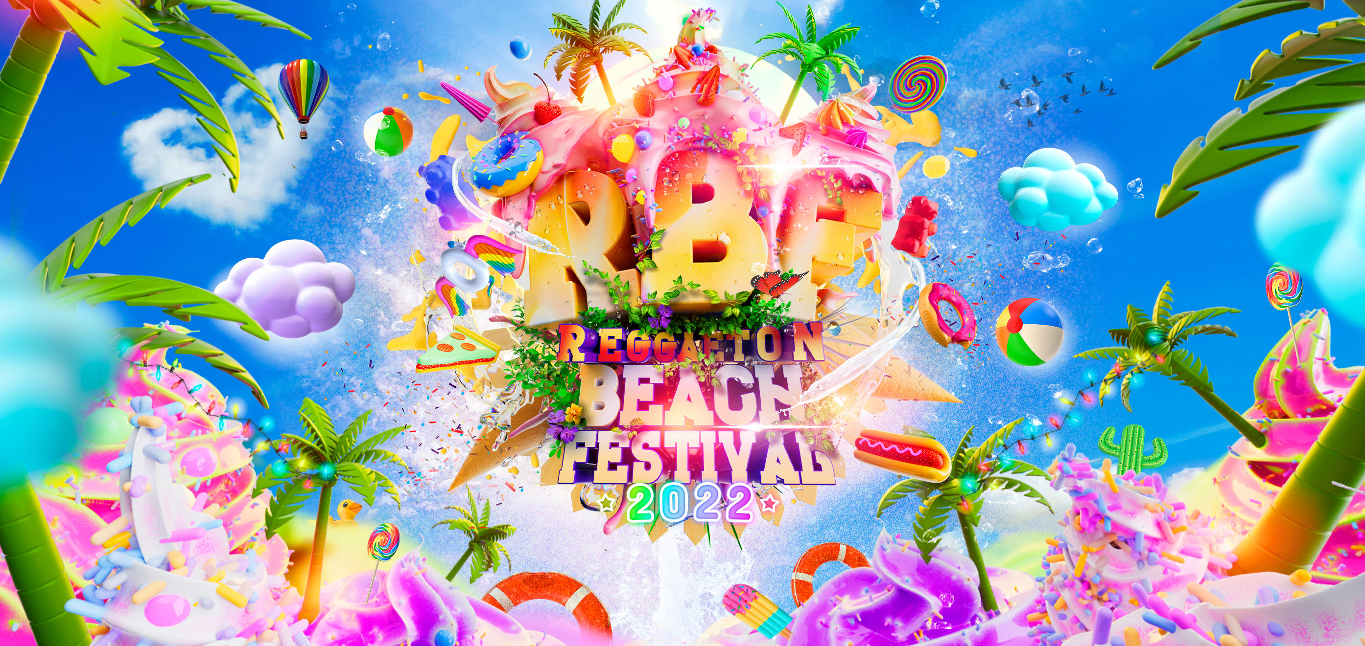 Promotional photograph of Reggaeton Beach Festival 2022 | Barcelona.