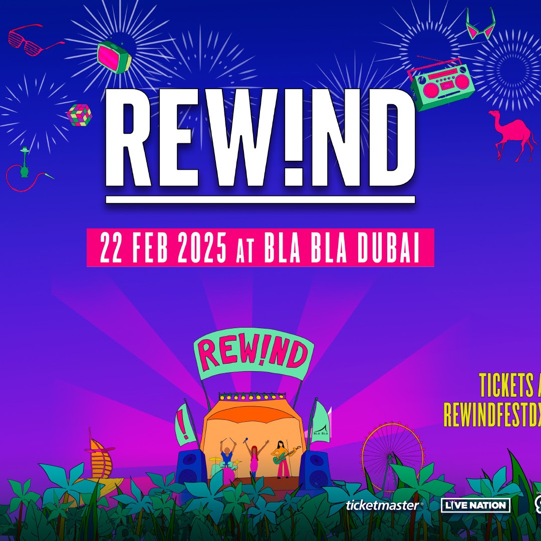 Promofoto von Rewind Fest DXB 2025.