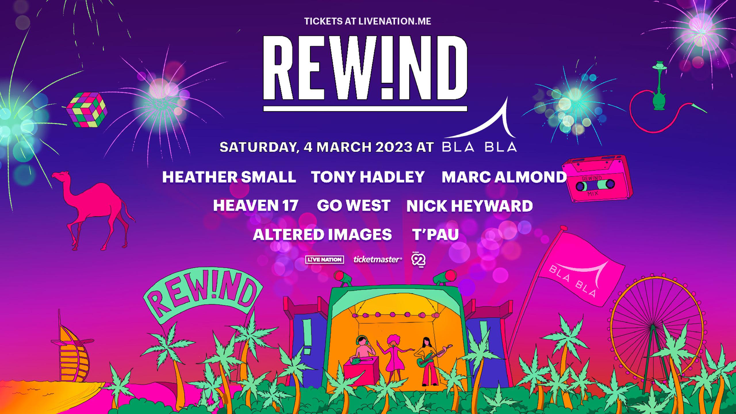 Rewind Fest DXB 2023. Billets, composition, groupes pour Rewind Fest