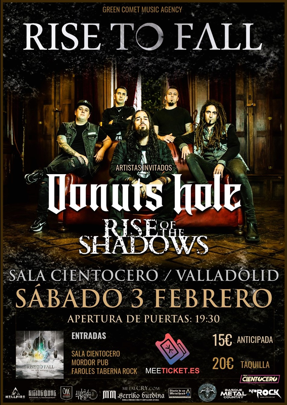 Fotografía promocional de RISE TO FALL - VALLADOLID