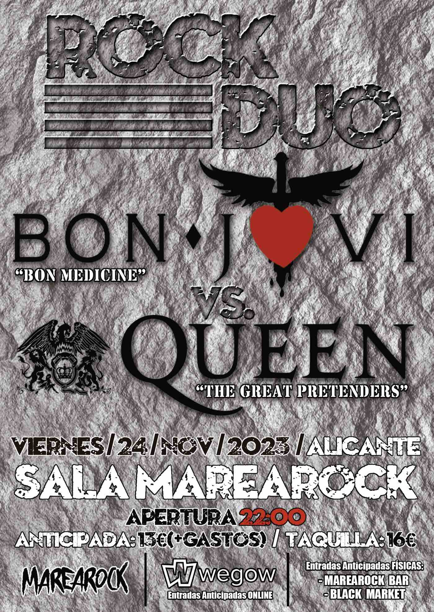 Fotografía promocional de ROCK DUO - Bon Jovi Vs. Queen (Alicante)