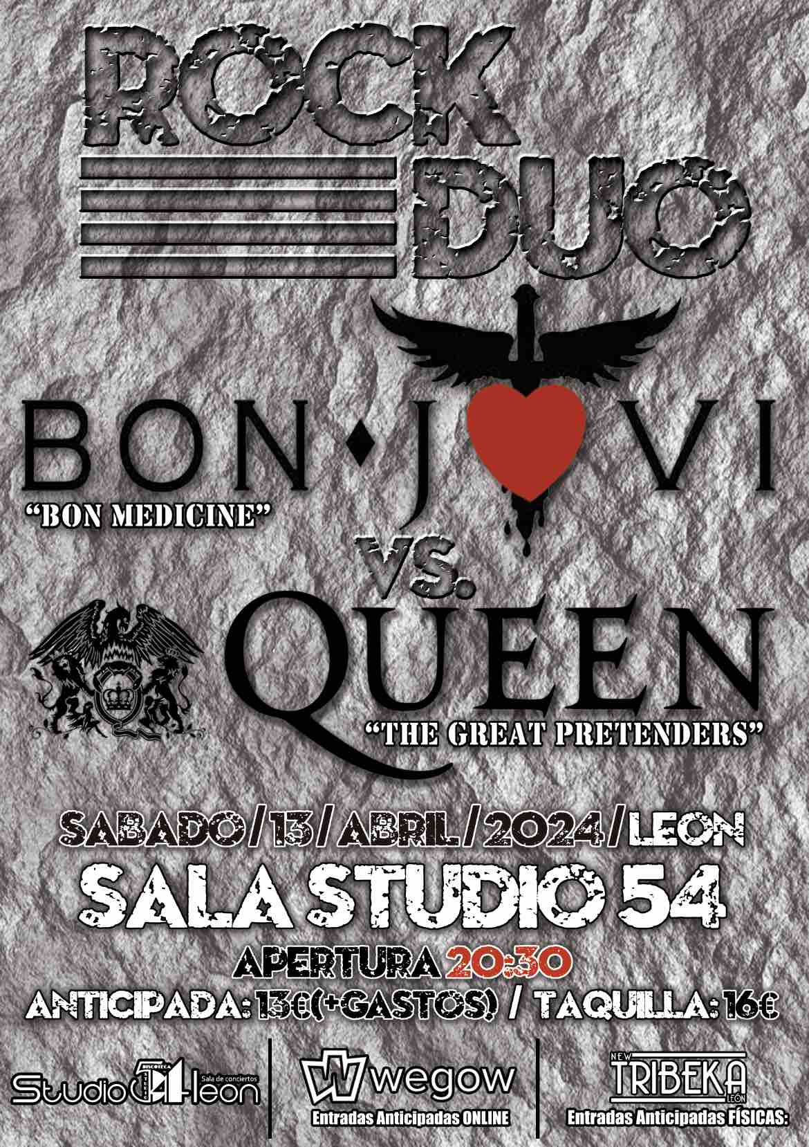 Fotografía promocional de ROCK DUO - Bon Jovi Vs. Queen (León)