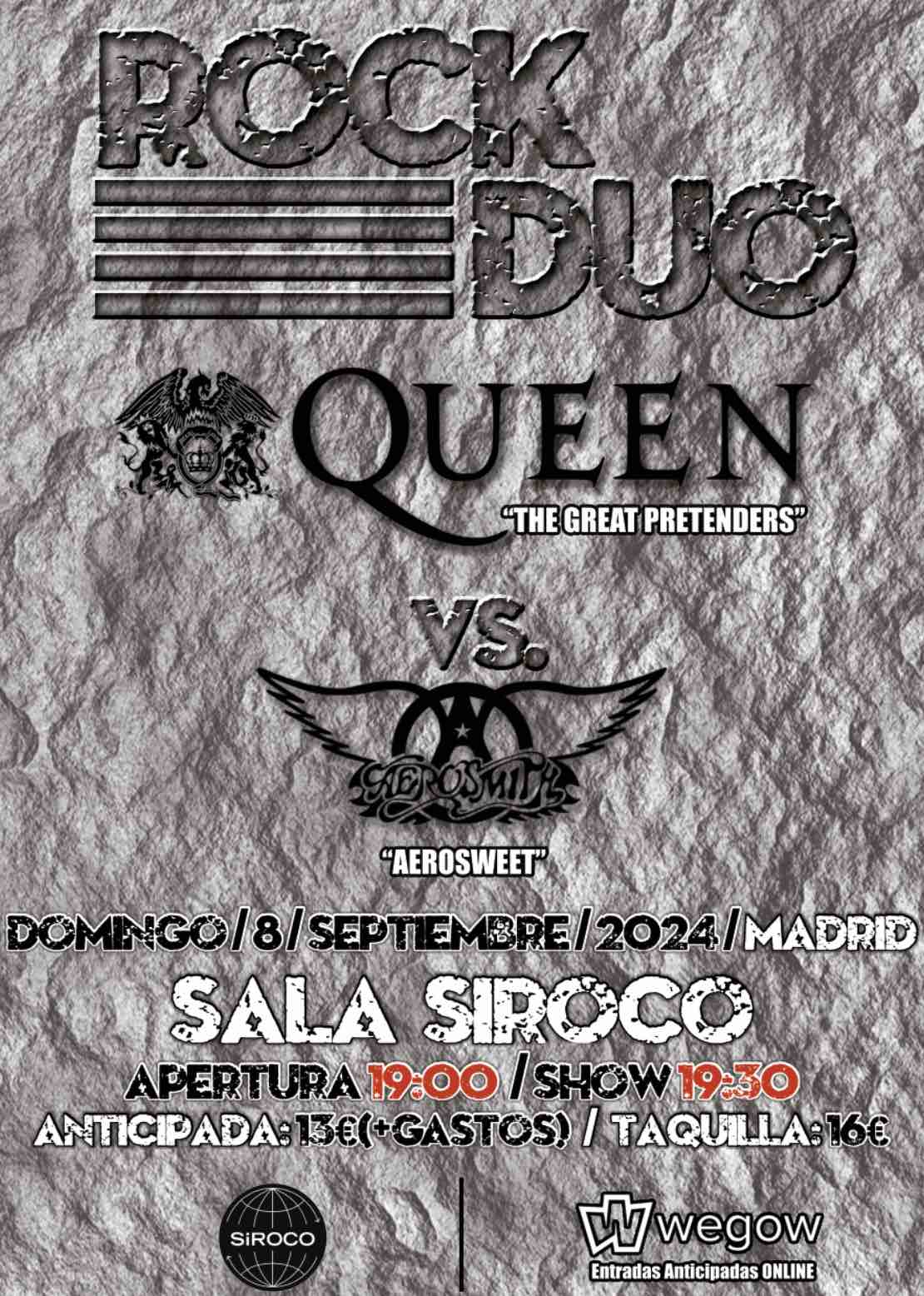 Fotografía promocional de ROCK DUO - Queen Vs. Aerosmith (Madrid)
