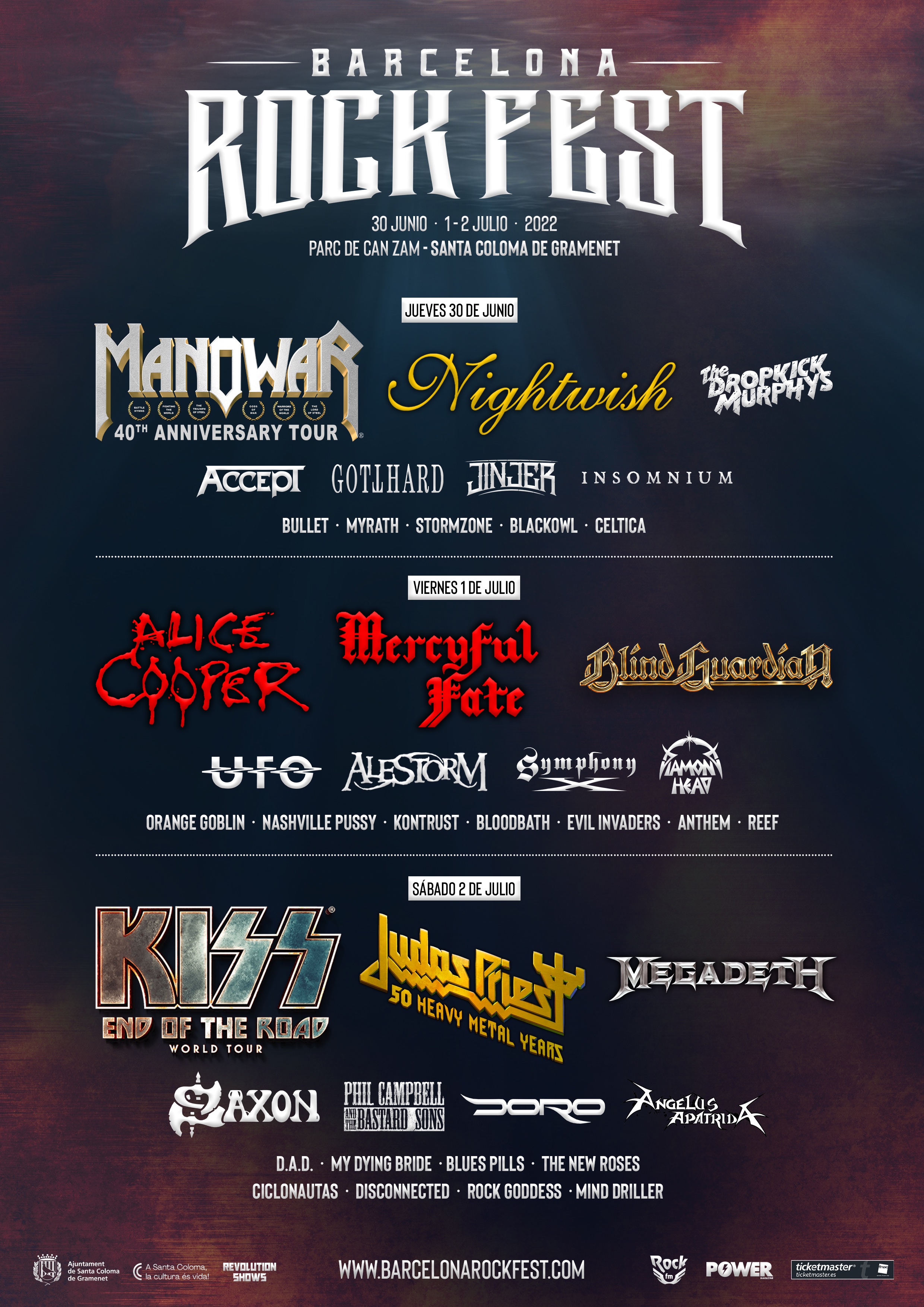 Fotografía promocional de Rock Fest Barcelona 2022