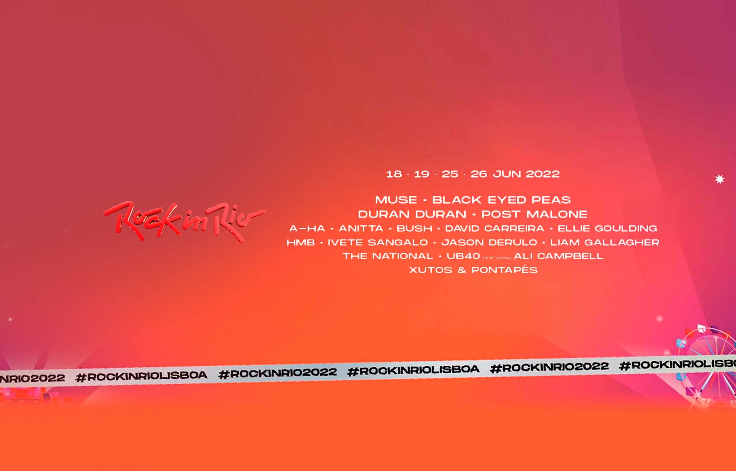 Fotografía promocional de Rock in Rio Lisboa 2022