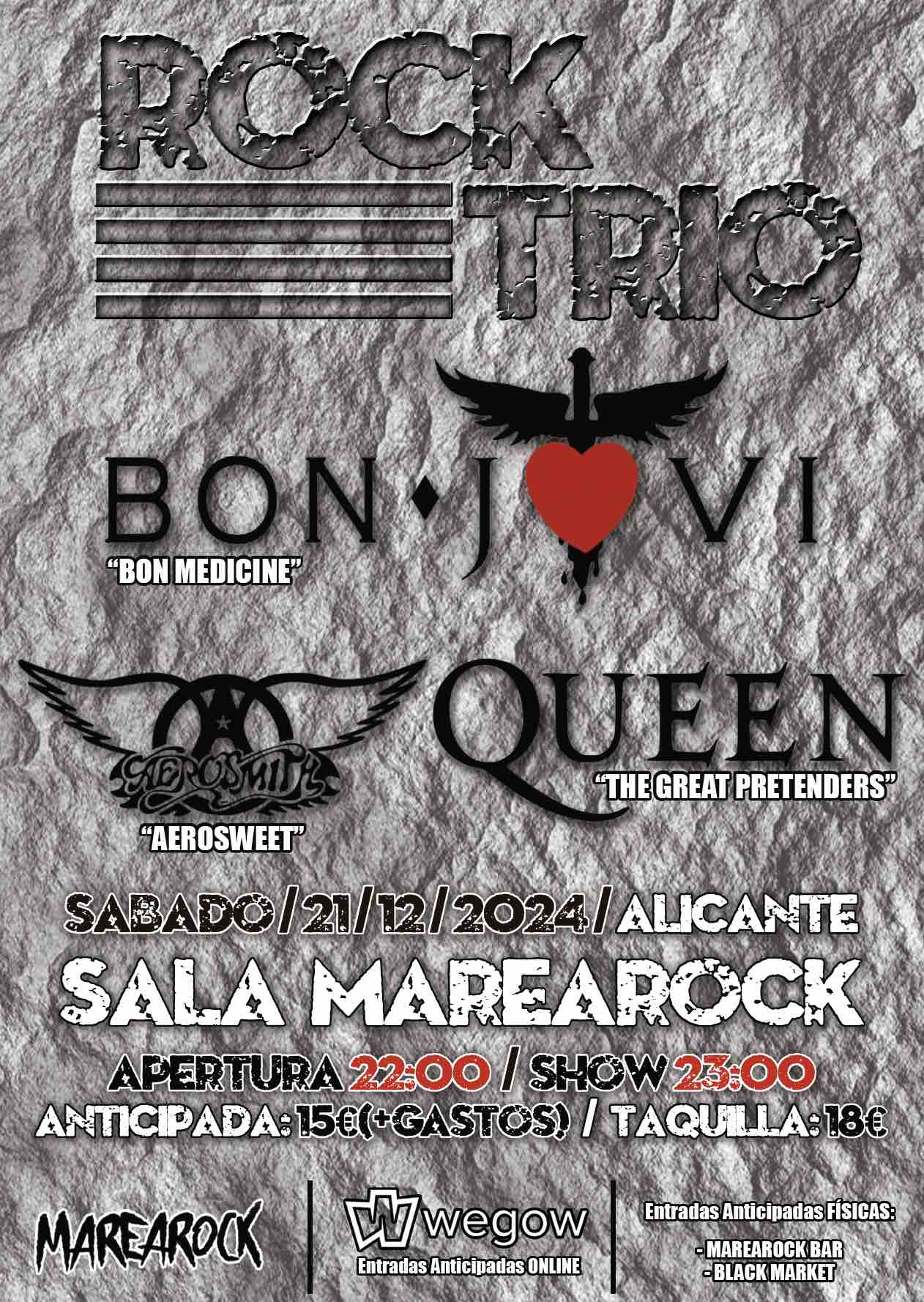 Fotografía promocional de ROCK TRIO - Bon Jovi, Queen & Aerosmith (Alicante)